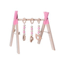 Pink Wooden Bead Frame- Large