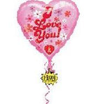 36" S-A-T "I Think I Love You" Flashing Balloon