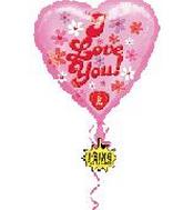 36" S-A-T "I Think I Love You" Flashing Balloon