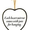 Heart Mirror I Love You Small Black