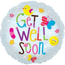 Get Well Soon Clear Balloon