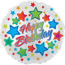 24" Happy B-Day Stars