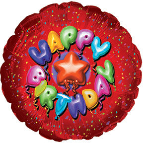 31" Happy Birthday Letters Balloon