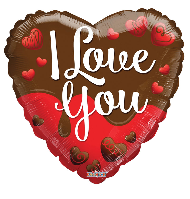 18" I Love You Chocolate Heart Balloon