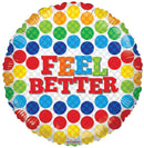 18" Feel Better Dots Balloon
