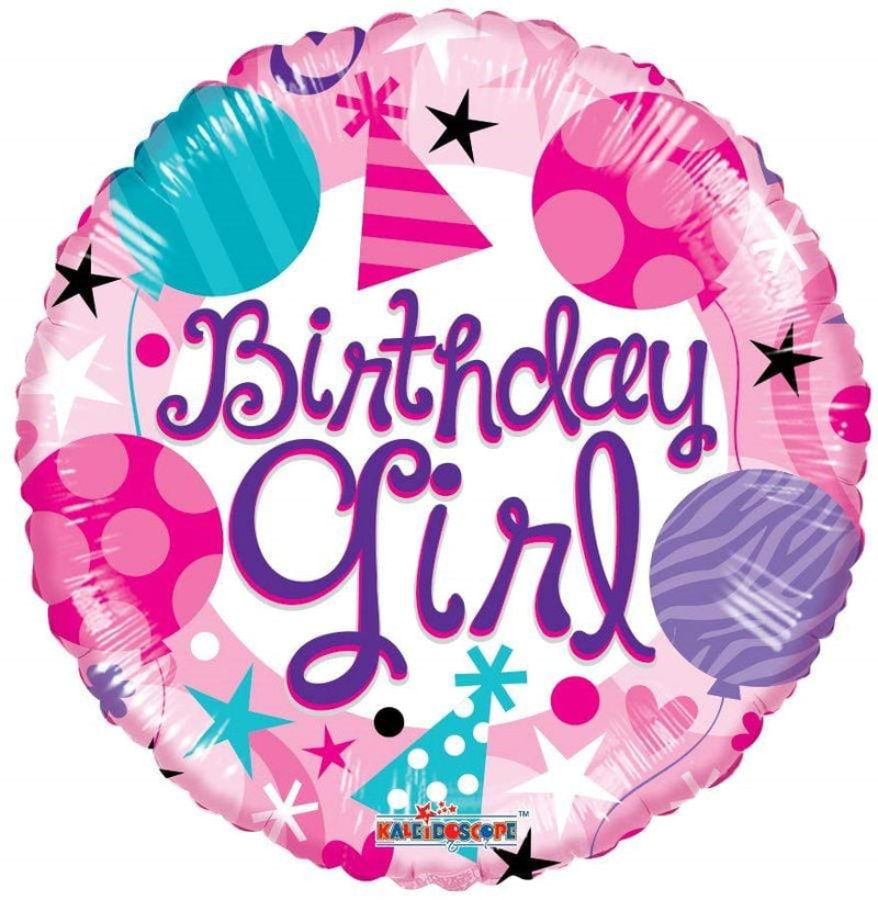 18" Birthday Girl Party Balloon