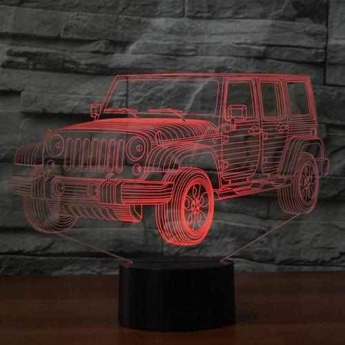 Jeep 3D Illusion Lamp