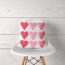 9 Heart Watercolor-Pillow