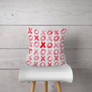 Watercolor-"xoxo" Pillow