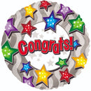 18" Congrats Stars On Stars Balloon