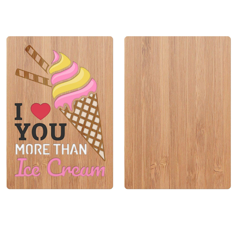 I Love You More Than Ice Cream Love Card