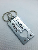 Mother daughter key chain set