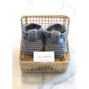 Grey Booties in Basket