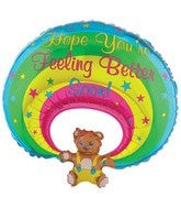 Hope You're Feeling Better Soon Bear Balloon
