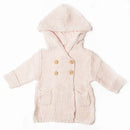 Pink Crochet Knit Hoodie