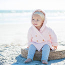 Pink Crochet Knit Hoodie