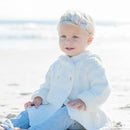 Ivory Crochet Knit Hoodie