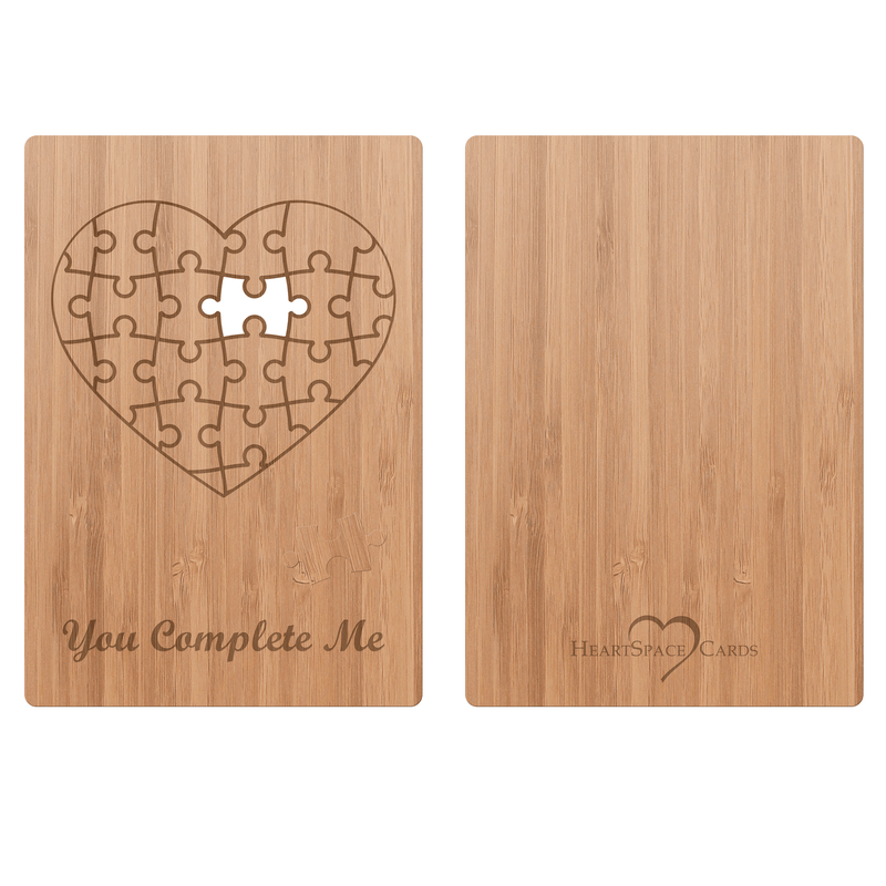 Puzzle Heart Love Card