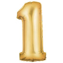 40" Number 1 Gold Balloon