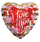 18" I Love You Contemporary Heart Balloon