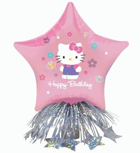 18" Hello Kitty Happy Birthday Balloon Centerpiece