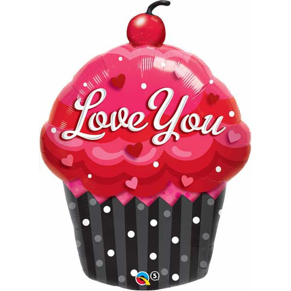 Love You Cupcake Jumbo Balloon