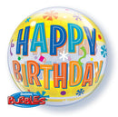 Happy Birthday Fun & Yellow Bubble Balloon