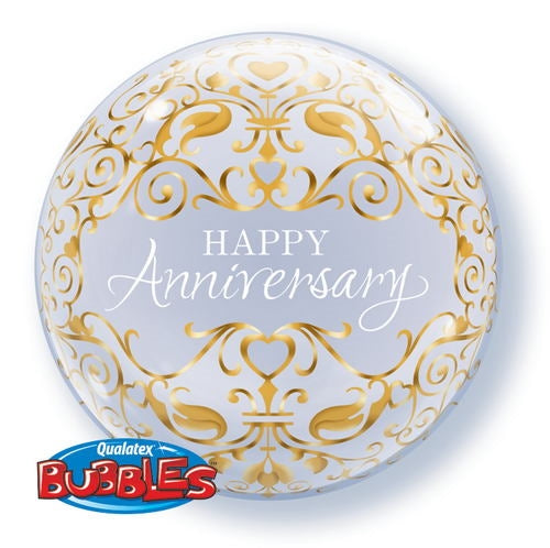 Happy Anniversary Classic Bubble Balloon