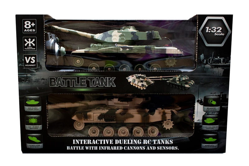 Remote Control Battle Tanks (2 Pack)