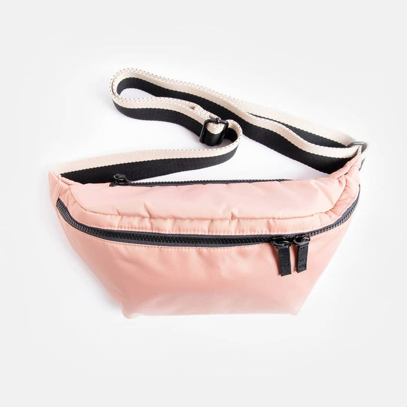Pink Padded Cross Body Bag