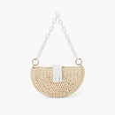 Miki Straw Shoulder Purse