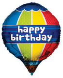 24" Happy Birthday Hot Air Balloon