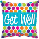 18" Get Well Dots Balloon