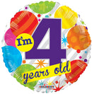 18" I'm 4 Years Old Balloon
