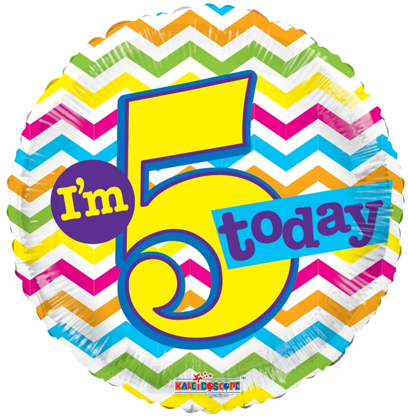 18" I'm 5 Today Balloon