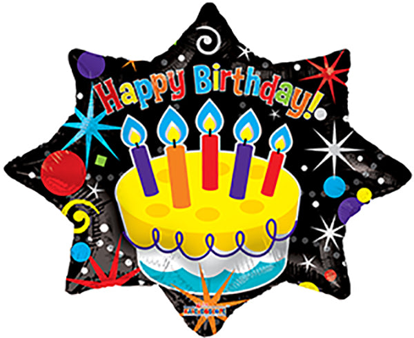 28" Happy Birthday Party Explosion Balloon
