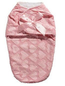 Pink Hearts Velcro Swaddle Blanket