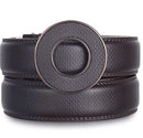 Brown Men’s Circlet Classic Ratchet Belt Open Circle Buckle