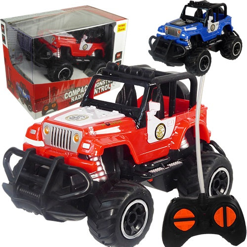 Remote Control Compact Monster Police Jeeps