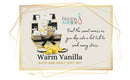 Warm Vanilla Bath & Body Gift Set in Gold Basket
