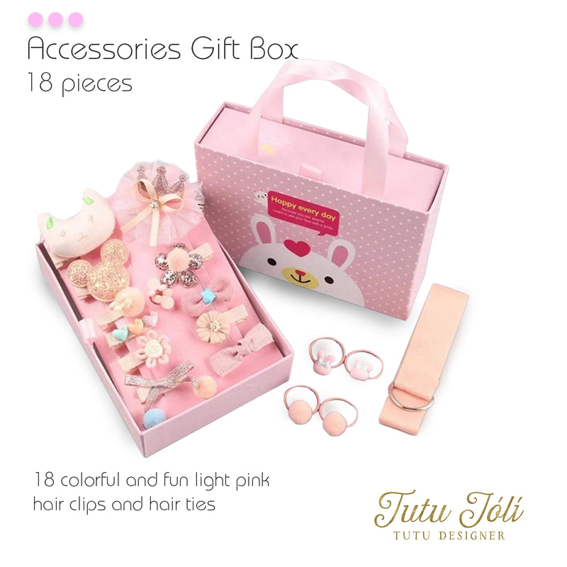 Pink Baby & Toddler Hair Accessories Gift Boxes -18Pcs Set