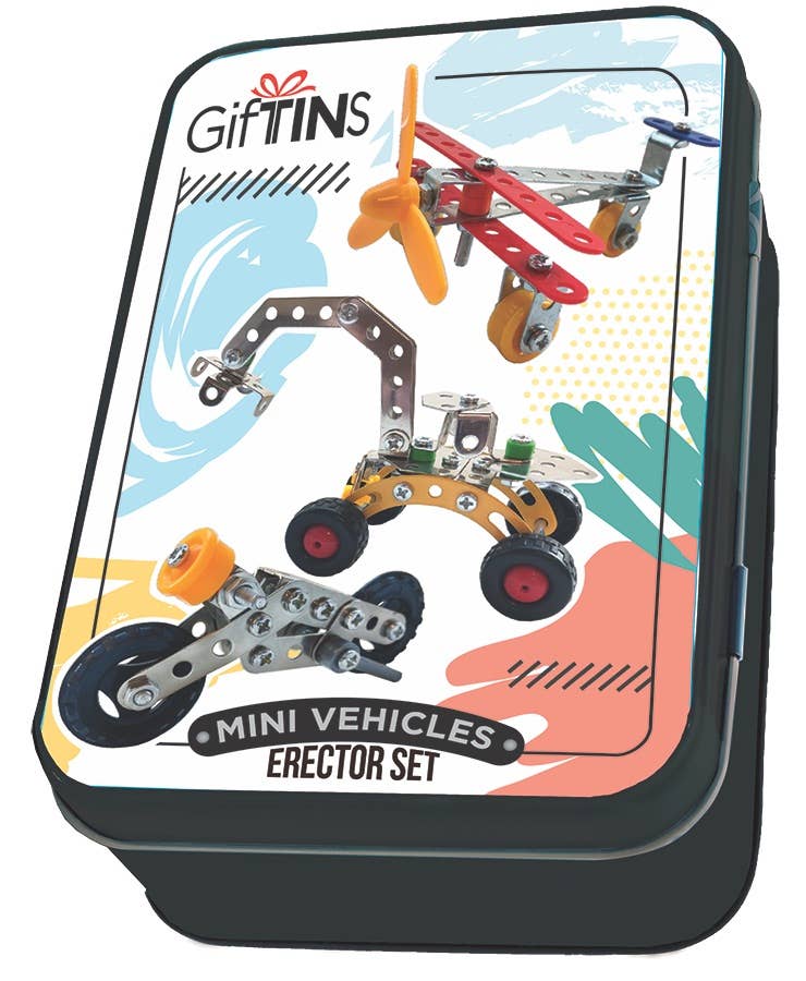 DIY Vehicles Erector Set Gift Tin