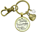To My Daughter Keychain A Little Girl Yesterday From Mom…