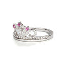 Cherished Moments - Sterling Silver Tiara Baby Ring with CZs