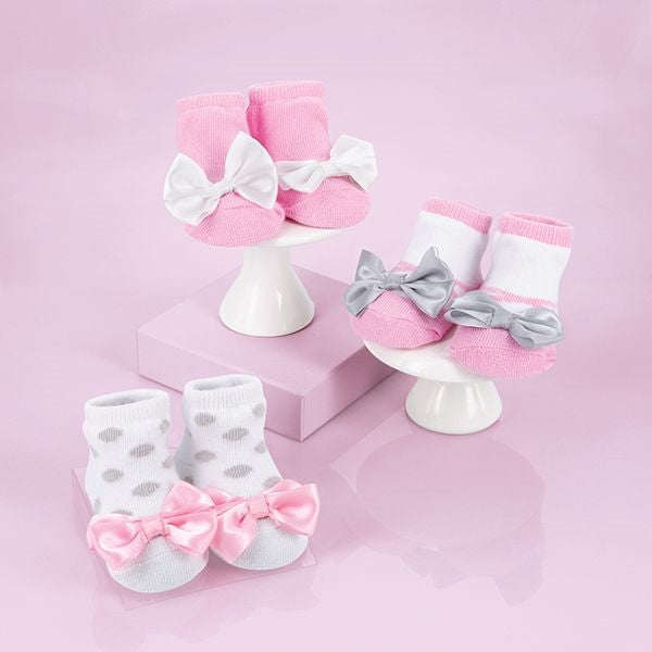 Baby Socks with Ribbons Gift Set