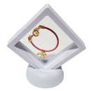 Pink Cord Heart Bracelet