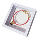 Pink Cord Heart Bracelet