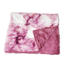 Luxe Cuddle Marble Berry Minky Blanket