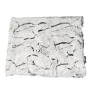 Tie Dye Blue & Luxe Crackle Gray Minky Blanket