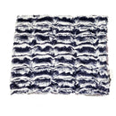 Lapin Navy & Luxe Cuddle Gray Minky Blanket